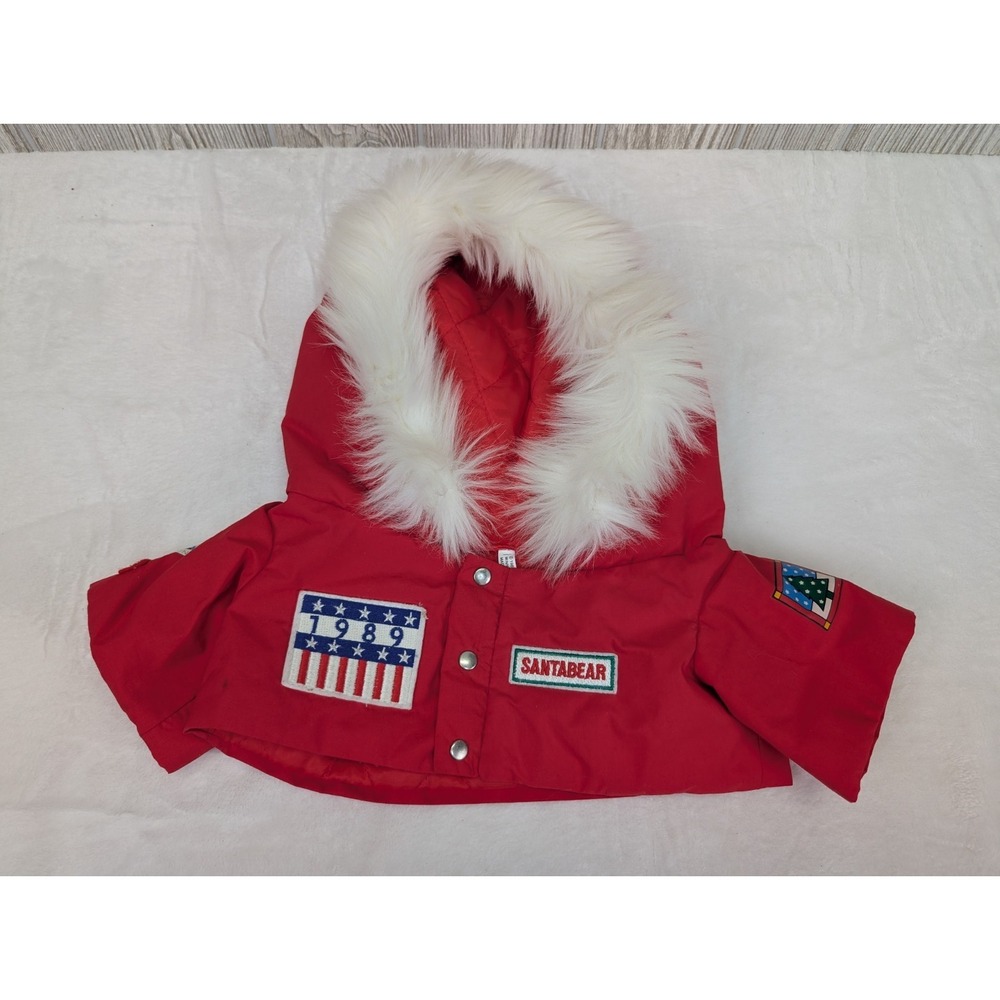 Santa Bear Jacket For 1989 Plush Dayton‎ Hudson Explorer Vintage Winter Coat